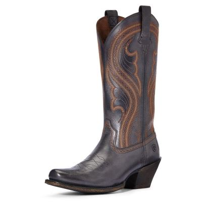 Ariat Lively - Western Laarzen Zwart / Bruin Dames - 20043-415